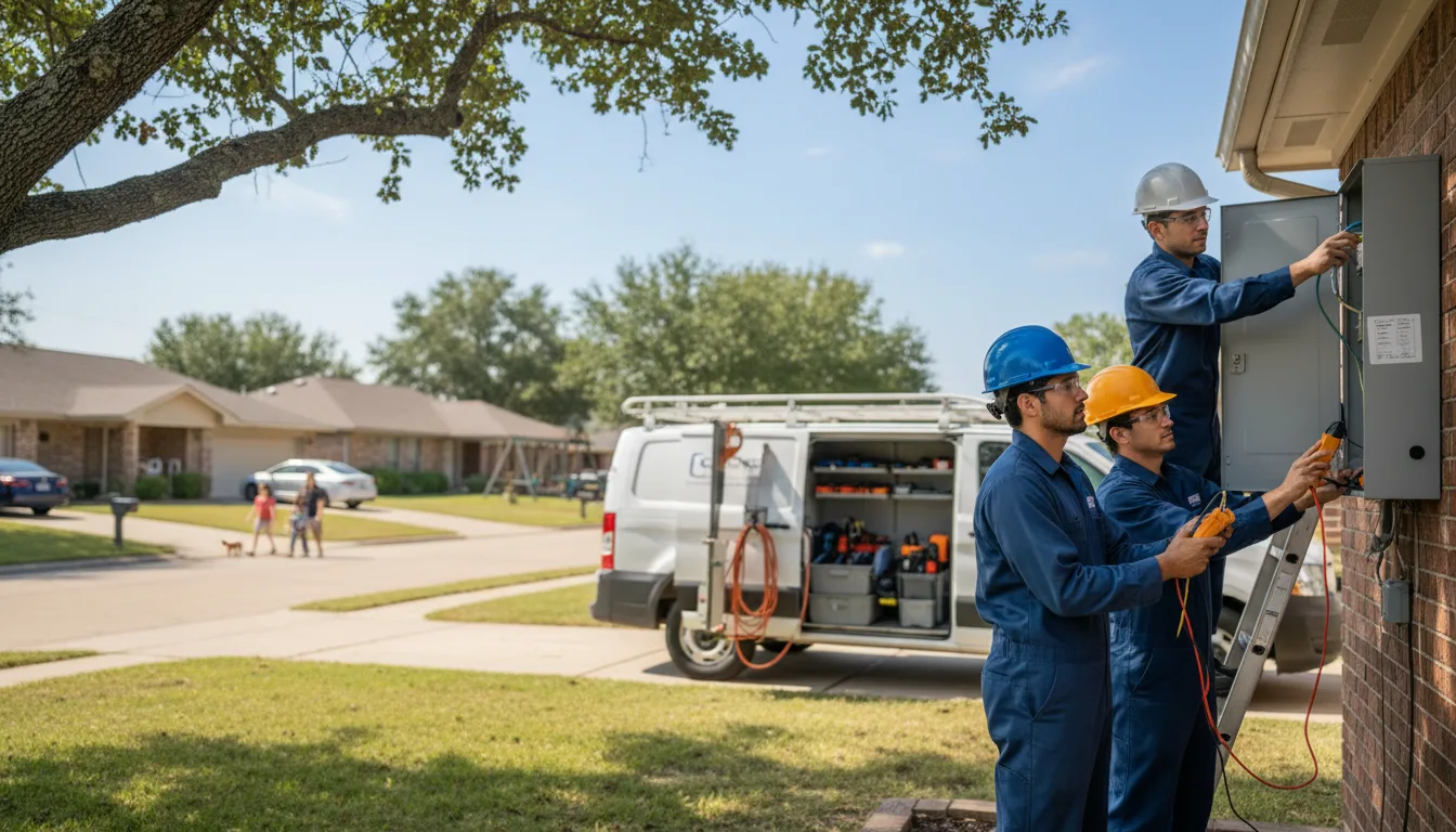 Certified electrician providing emergency electrical services in Humeston, IA